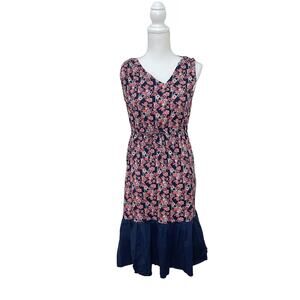 Mata Traders Tools of The Trade Sz M Scissor Thread Print Sleeveless Dahee Dress